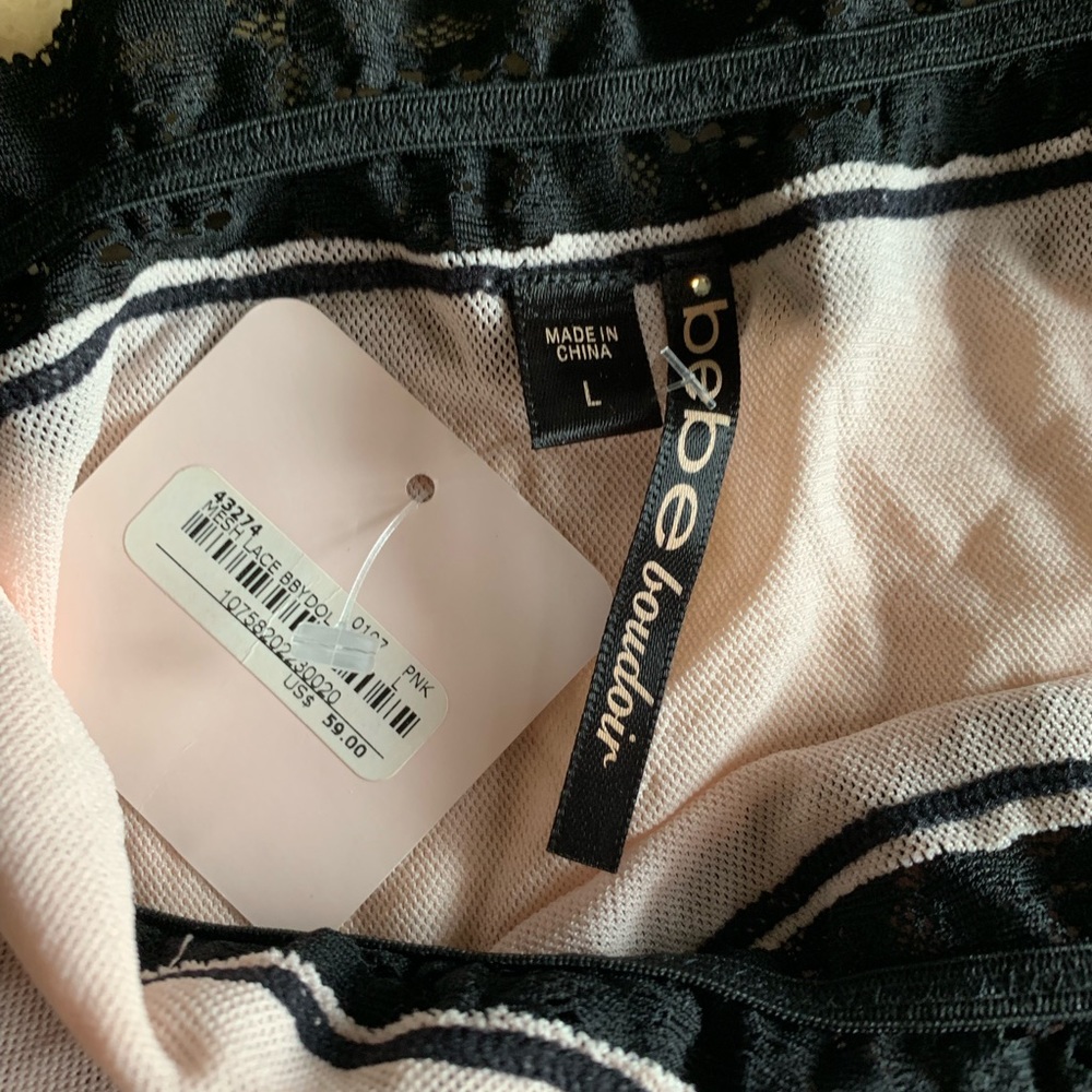 Bebe boudoir babydoll thong lace thong - Picture 4 of 8